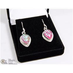 #62-AUSTRALIAN TRIPLE OPAL EARRINGS