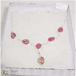 #64-AUSTRALIAN TRIPLE OPAL NECKLACE