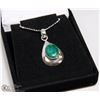 Image 1 : #71-NARURAL GREEN EMERALD PENDANT