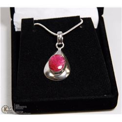 #73-NATURAL RED RUBY PENDANT