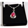 Image 1 : #73-NATURAL RED RUBY PENDANT