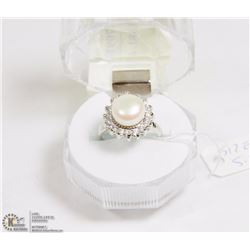 # 31-AKOYA PEARL & CZ RING