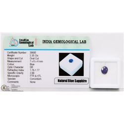 #2-NATURAL BLUE SAPPHIRE GEMSTONE 2.35 CT