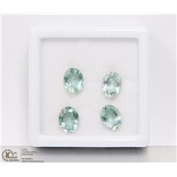 #3-NATURAL GREEN AMETHYST GEMSTONES 6.5CT