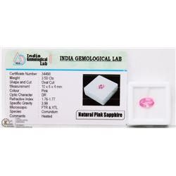 #6-NATURAL PINK SAPPHIRE GEMSTONES 3.50CT