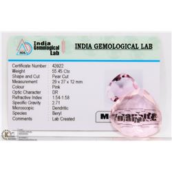 #13-PINK MORGANITE GEMSTONE 55.45CT