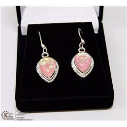 #52-AUSTRALIAN TRIPLE OPAL EARRINGS