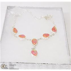 #47-AUSTRALIAN TRIPLE OPAL NECKLACE