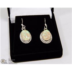 #60-AUSTRALIAN TRIPLE OPAL EARRINGS