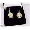 Image 1 : #60-AUSTRALIAN TRIPLE OPAL EARRINGS