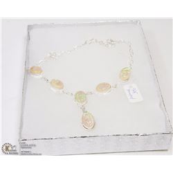 #57-AUSTRALIAN TRIPLE OPAL NECKLACE