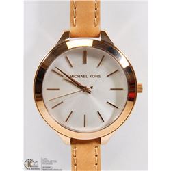 BRAND NEW MICHAEL KORS WOMEN'S RUNWAY SLIM BEIGE