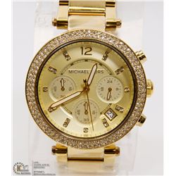 MICHAEL KORS LADIES PARKER MID SIZE CHRONOGRAPH