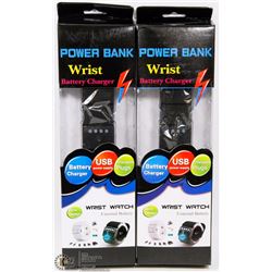 LOT OF 2 WRIST BATTERY CHARGERS