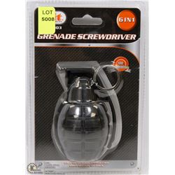 NEW 6 IN 1 GRENADE SCREWDRIVER SET