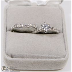 INFINITE ROMANCE 2PC CZ ENGAGEMENT SET