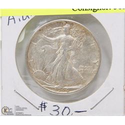 97) US LIBERTY 50 CENT PIECE (CIRCULATED)