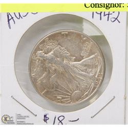 92) US LIBERTY 50 CENT PIECE (CIRCULATED)