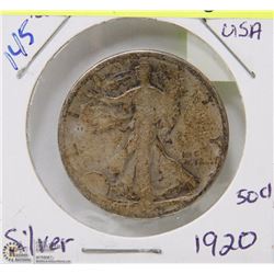 153)  SILVER 50 CENT PIECE (CIRCULATED)