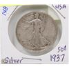 Image 1 : 156)  SILVER 50 CENT PIECE (CIRCULATED)
