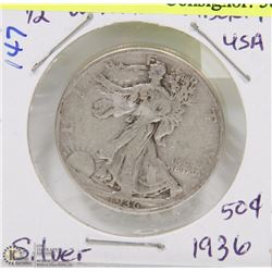 155)  SILVER 50 CENT PIECE (CIRCULATED)