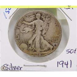 158)  SILVER 50 CENT PIECE (CIRCULATED)