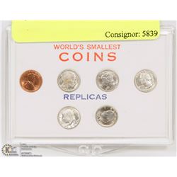 17) WORLD'S SMALLEST COINS (UNCIRCULATED)