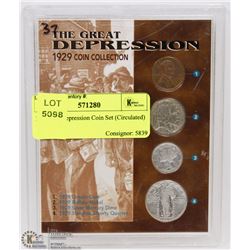 37) GREAT DEPRESSION COIN SET (CIRCULATED)