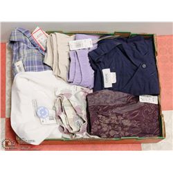 FLAT OF LADIES CLOTHING SIZE 20W, INCLUDES 2 SKIRT