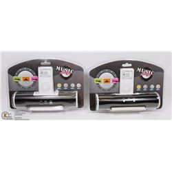 LOT OF 2 MUSIC ANGEL IPOD/MP3 SPEAKER DOCK