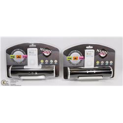 LOT OF 2 MUSIC ANGEL IPOD/MP3 SPEAKER DOCK