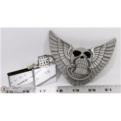 BELT BUCKLE WITH BUILT IN LIGHTER