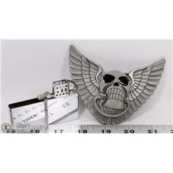 BELT BUCKLE WITH BUILT IN LIGHTER