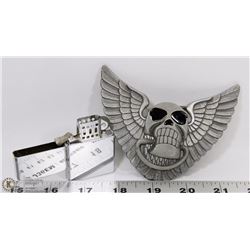 BELT BUCKLE WITH BUILT IN LIGHTER