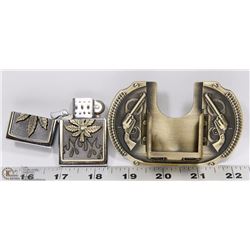 BELT BUCKLE WITH BUILT IN LIGHTER