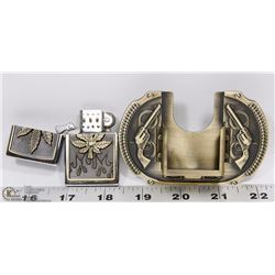 BELT BUCKLE WITH BUILT IN LIGHTER