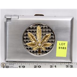 BELT BUCKLE WITH BUILT IN LIGHTER AND CIGARETTE