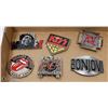Image 1 : COLLECTION OF 6 ROCK BAND BELT BUCKLES
