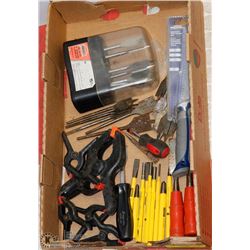 TOOL LOT - INCLUDES 16 WOOD BITS, SNAP-ON CHISEL,