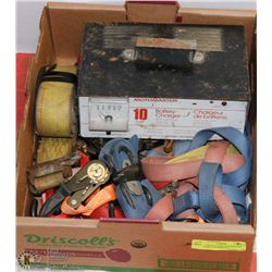 FLAT WITH 10 AMP MOTOMASTER BATTERY CHARGER & 6