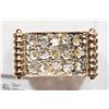 Image 1 : 14K YELLOW GOLD 15 OLD CUT DIAMONDS RING