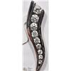 Image 1 : 14K WHITE GOLD 9 DIAMOND CHANNEL SET PENDANT