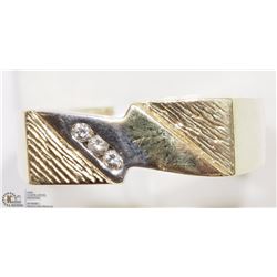 10K YELLOW GOLD DIAMOND MEN'S RING SIZE 10