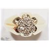 Image 1 : 14K YELLOW GOLD 7 DIAMOND MEN'S RING SIZE 11