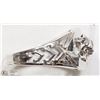 Image 3 : 14K WHITE GOLD 4 DIAMONDS MEN'S RING