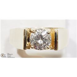 10K YELLOW GOLD DIAMOND SOLITAIRE RING