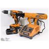 Image 1 : RIGID NAILER WITH DRILL AND 2 BATTERIES & CHARGER