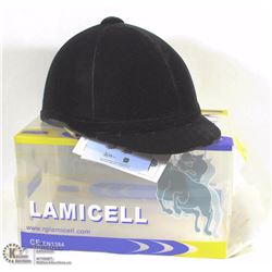 NEW LAMICELL RIDING HELMET, 7 3/8