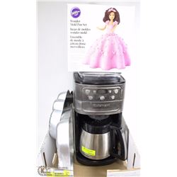 15)CUISINART COFFEE MAKER WITH DOLL CAKE MOULD