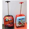 Image 1 : SET OF 2 DISNEY HARD SHELL PILOT CASE LUGGAGE W/
